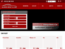 Tablet Screenshot of alanyarentacar.com